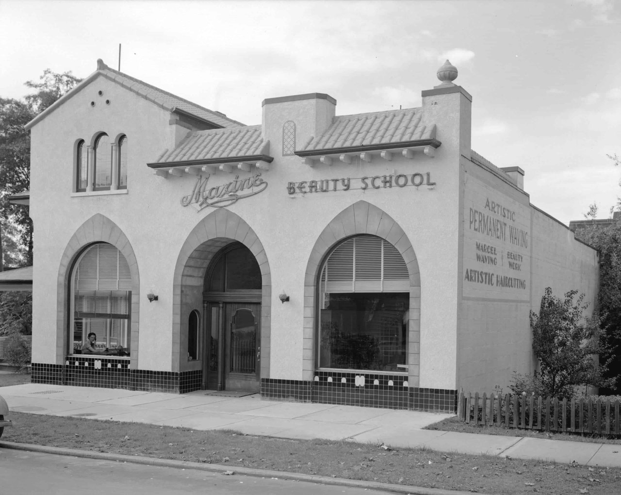 Maxine's Beauty School at 1211-1215 Bidwell Street, 1936. Source: City of Vancouver Archives 99-4477