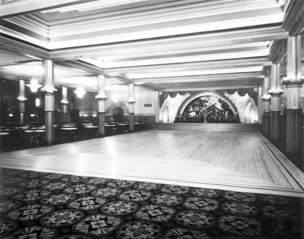 Interior of the Commodore Cabaret in December 1930. Source: City of Vancouver Archives 99-3855