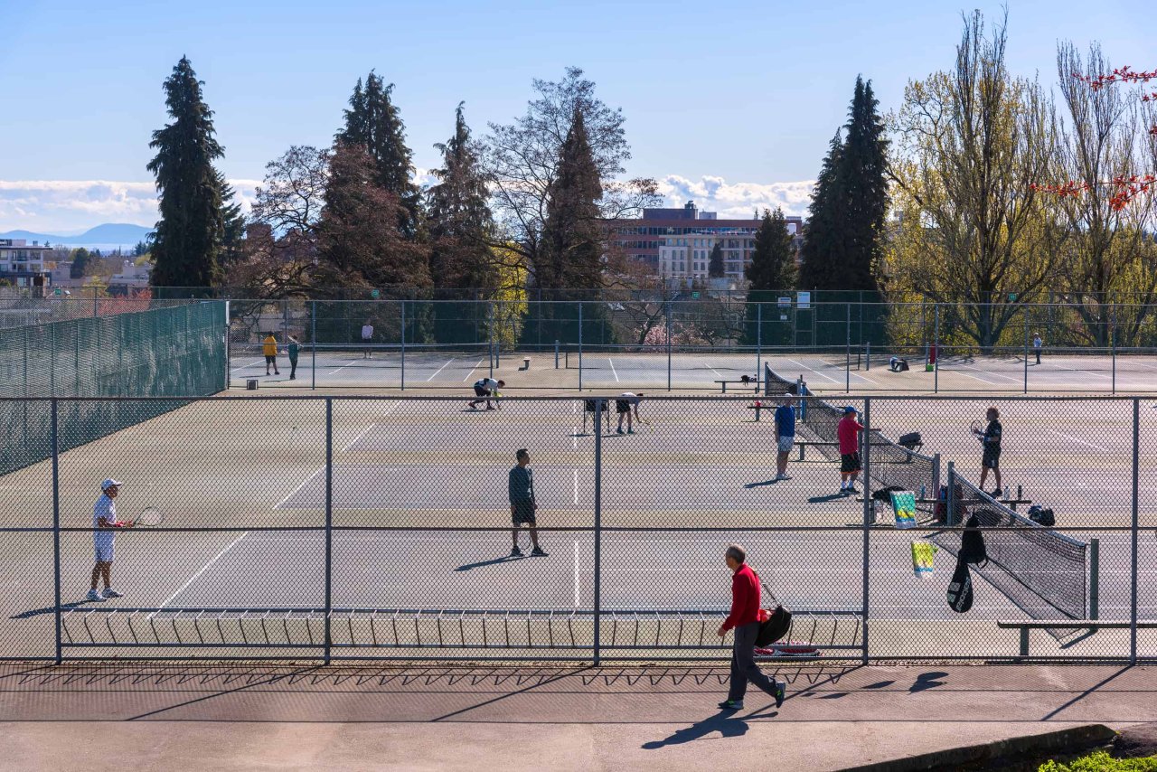 Queen Elizabeth Park Tennis Courts, 2019. Credit: Rob Atkins