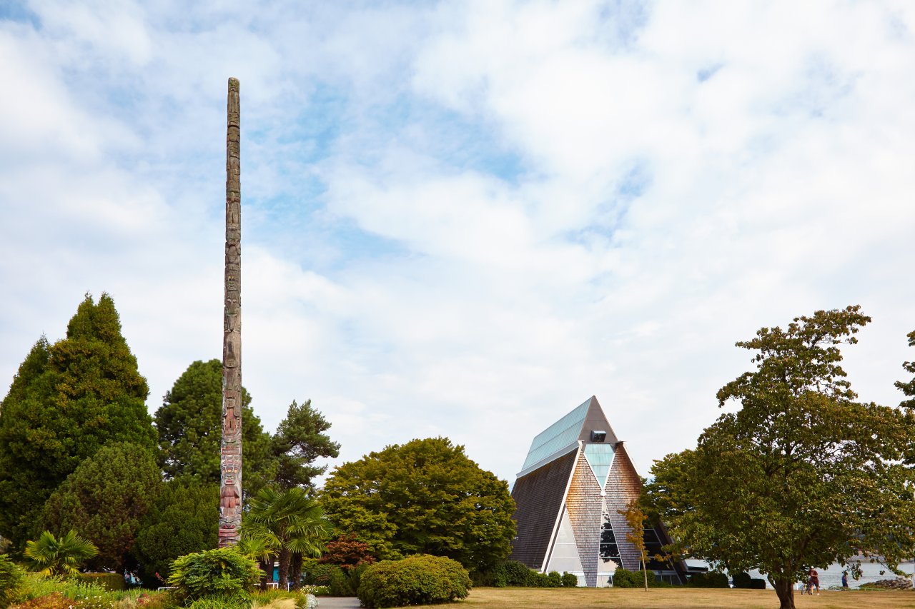 Rear view of the Vancouver Maritime Museum and Totem Pole (1905 Ogden Avenue). Credit: Martin Knowles