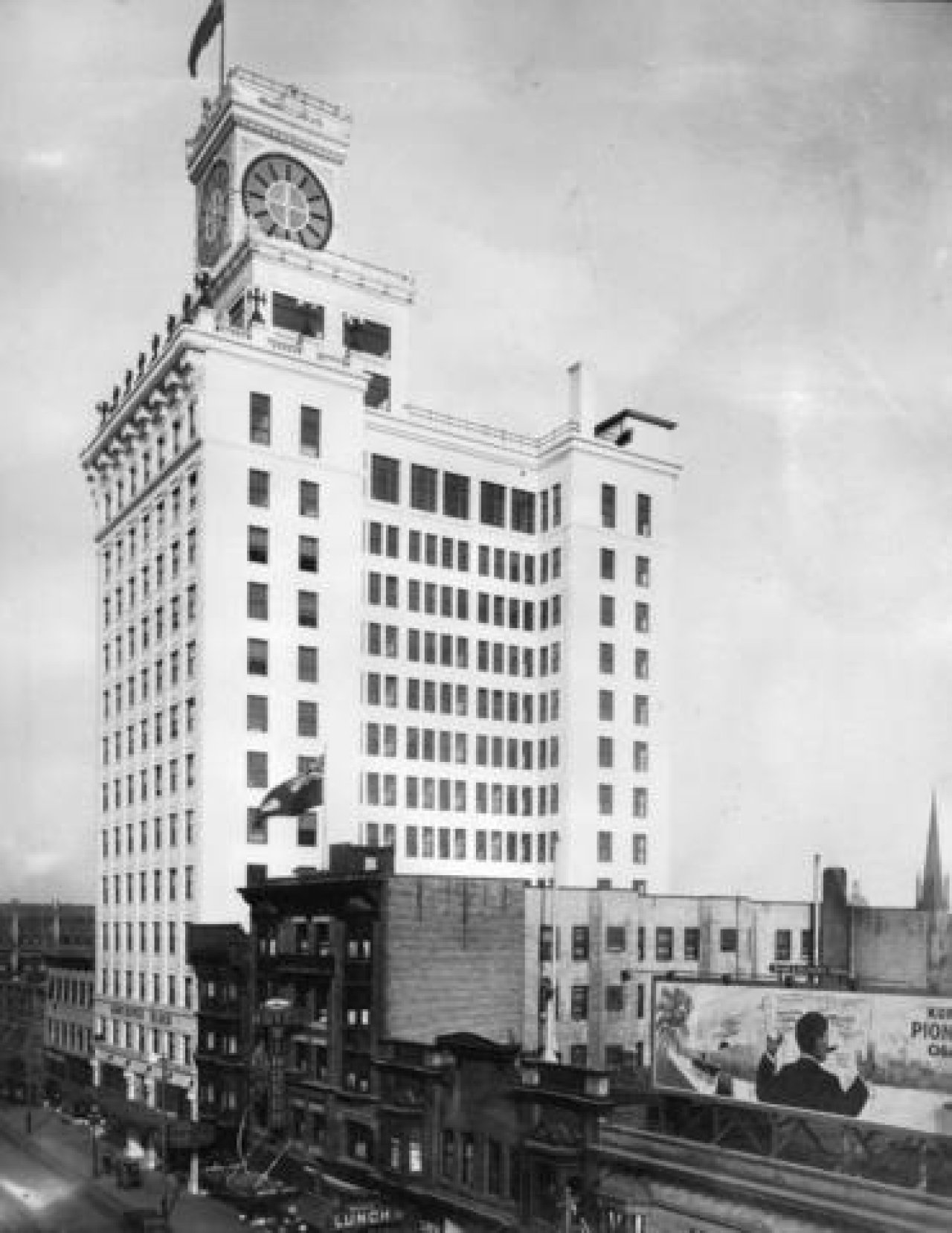 Vancouver Block and Granville Street in the 1910s. Source: City of Vancouver Archives M-11-77