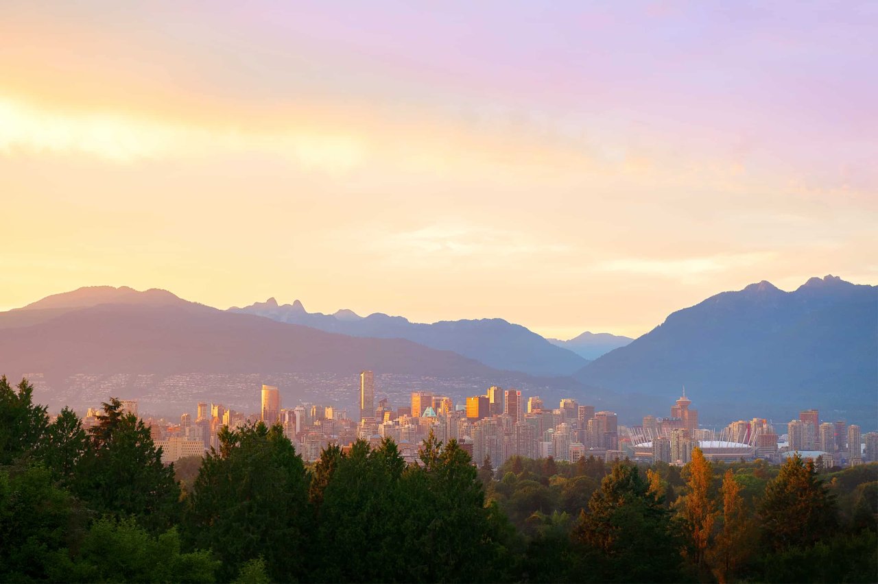 View from downtown Vancouver from Queen Elizabeth Park, 2019. Credit: Rob Atkins