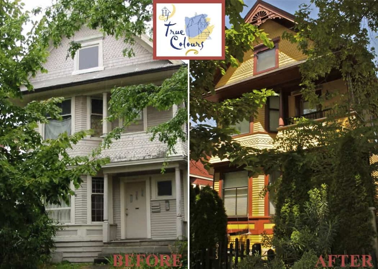 641 E Georgia Street before and after True Colours in 2004. Credit: VHF